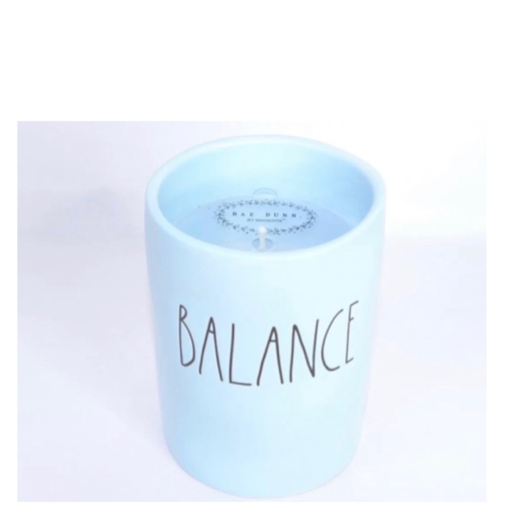 NEW Rae Dunn BALANCE Candle 13.2 oz Scented Ocean Waves Relaxation Spa Home
